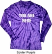 You Are Here Long Sleeve Tie Dye Shirt