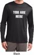 You Are Here Mens Dry Wicking Long Sleeve Shirt