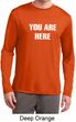 You Are Here Mens Dry Wicking Long Sleeve Shirt