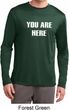You Are Here Mens Dry Wicking Long Sleeve Shirt