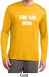 You Are Here Mens Dry Wicking Long Sleeve Shirt
