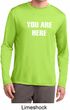 You Are Here Mens Dry Wicking Long Sleeve Shirt