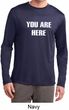 You Are Here Mens Dry Wicking Long Sleeve Shirt