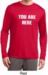 You Are Here Mens Dry Wicking Long Sleeve Shirt