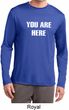 You Are Here Mens Dry Wicking Long Sleeve Shirt