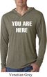 You Are Here Mens Lightweight Hoodie Shirt