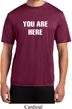 You Are Here Mens Moisture Wicking Shirt
