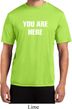You Are Here Mens Moisture Wicking Shirt