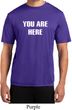 You Are Here Mens Moisture Wicking Shirt