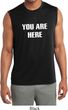 You Are Here Mens Sleeveless Moisture Wicking Shirt