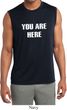You Are Here Mens Sleeveless Moisture Wicking Shirt