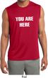 You Are Here Mens Sleeveless Moisture Wicking Shirt