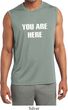 You Are Here Mens Sleeveless Moisture Wicking Shirt