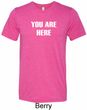 You Are Here Mens Tri Blend Crewneck Shirt