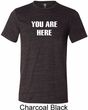 You Are Here Mens Tri Blend Crewneck Shirt
