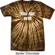 You Are Here Spider Tie Dye Shirt