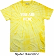 You Are Here Spider Tie Dye Shirt