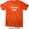 You Are Here Spider Tie Dye Shirt