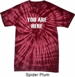 You Are Here Spider Tie Dye Shirt
