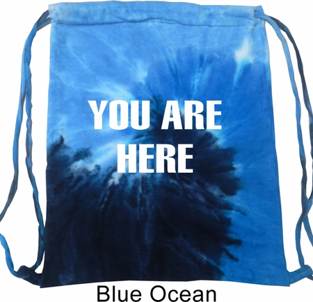 You Are Here Tie Dye Bag