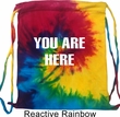 You Are Here Tie Dye Bag