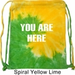 You Are Here Tie Dye Bag