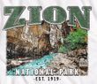 Zion National Park Utah Adult NPCA T-shirt - White