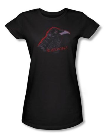Zombie Juniors T-Shirt Nevermore Black Tee Shirt