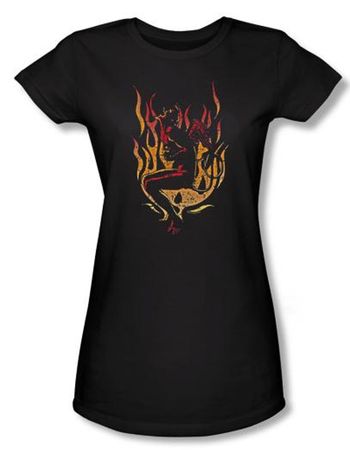 Zombie Juniors T-Shirt Vintage Laughing Beast Black Tee Shirt