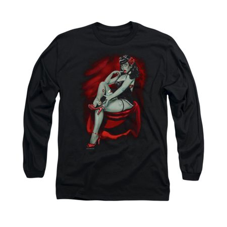 Zombie Shirt Broken Shoe Zombie Long Sleeve Black Tee T-Shirt