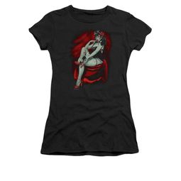 Zombie Shirt Juniors Broken Shoe Zombie Black Tee T-Shirt