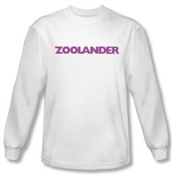 Zoolander Shirt Logo Long Sleeve White Tee T-Shirt