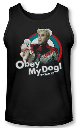Zoolander Tank Top Obey My Dog Black Tanktop