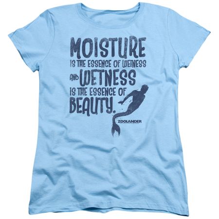 Zoolander Womens Shirt Merman Light Blue Tee T-Shirt