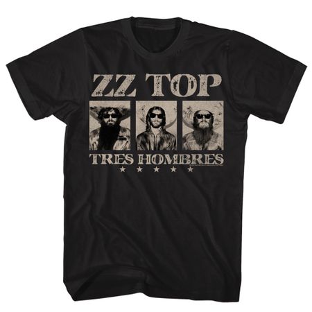 ZZ Top Shirt Tres Hombres Black T-Shirt