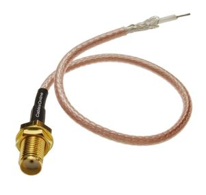 1.5ft SMA Bulkhead Female to Open-end RG316 Cable