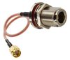 1.5ft SMA Male to N Bulkhead Female RG316 Cable