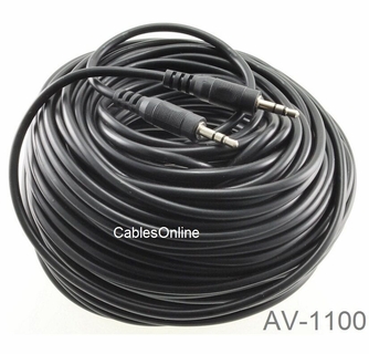 7-Inch 3.5mm Stereo Cable - Male To Male Short Audio Patch Cord By CablesOnline