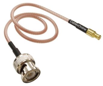 10ft BNC Male to MCX Male RG316 Cable
