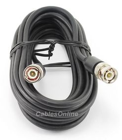 15' RG58 Coaxial Cable with BNC Connectors