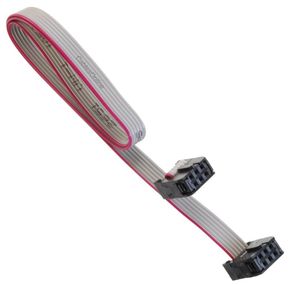 18-inches 6-Pin (2x3) 2.54mm-Pitch Female to Female IDC 6-Wire Flat Ribbon Cable