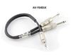 1ft Kirlin 3.5mm TRS Stereo Male Plug to Dual 1/4" TS Mono Male Noise-Free Cable