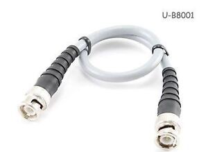 1ft RG-8/U Mini (RG8X) Coax BNC Male/Male Grey 50-ohm Antenna Cable