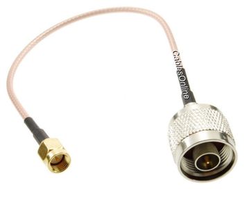 1ft SMA Male to N-Type Male RG316 Cable