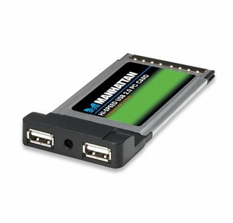 2 Port USB 2.0 PCMCIA CardBus, Manhattan 516167