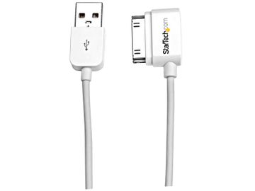 20 in. USB A Male / (Left Angle) Apple 30-Pin 