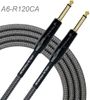 20ft 1/4" TS M/M Premium Plus Instrument Cable, Carbon Gray Woven Jacket