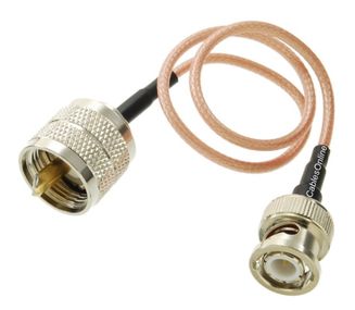 20ft BNC Male to UHF PL259 Male RG316 Cable