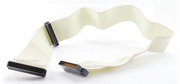 21 inch HPDB68 Internal SCSI-3 68-Pin 2 Drive Ribbon Cable
