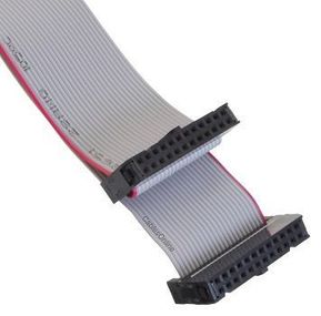 24-Pin (2x12) 2.54mm-Pitch Female to Female IDC 24-Wire Flat Ribbon Cable